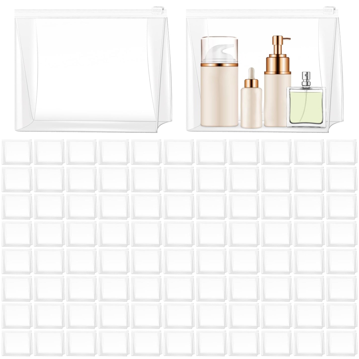 Circloophs Mini bolsas organizadoras de maquillaje transpare