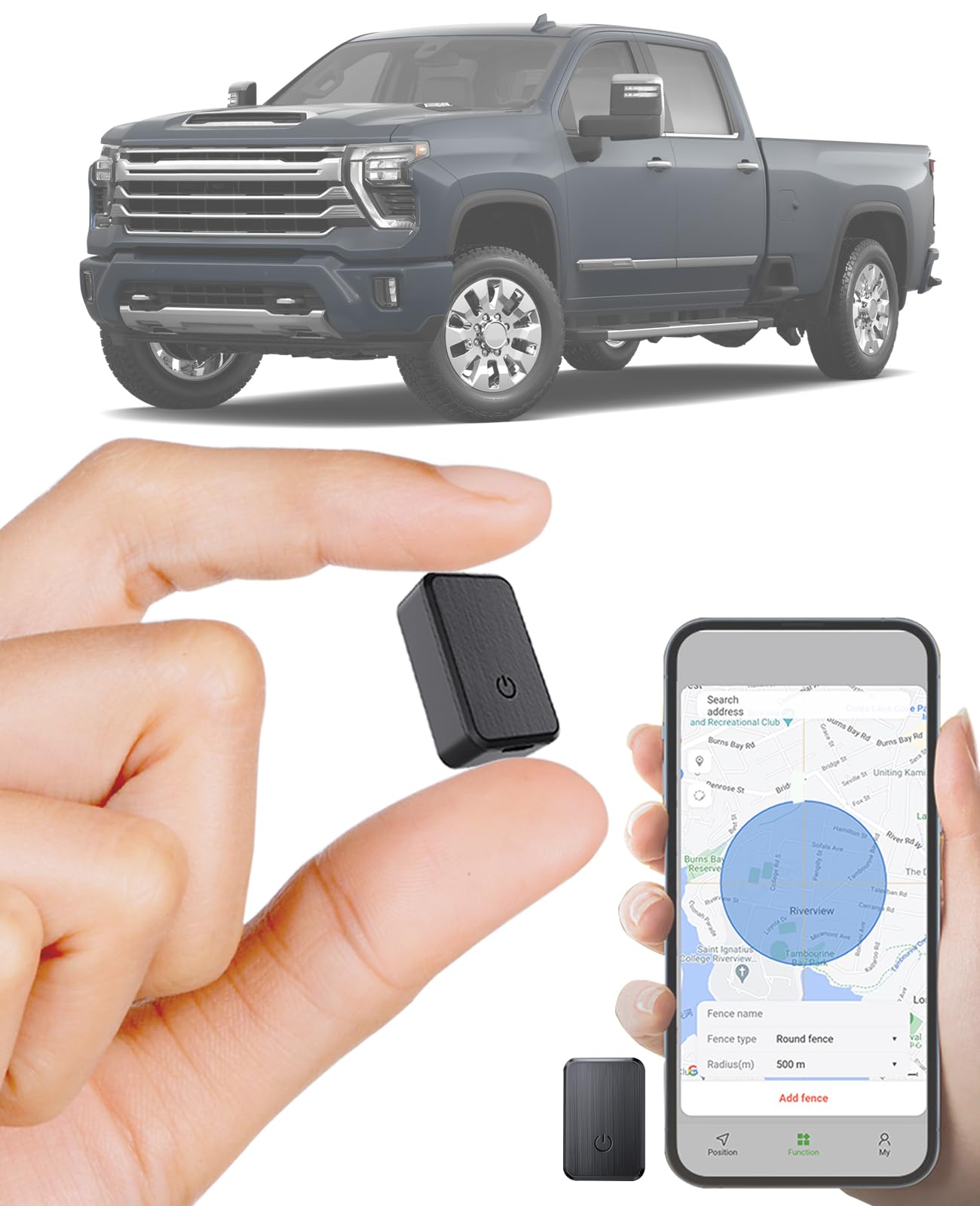 Rastreador GPS para vehículos sin tarifa mensual, dispositiv