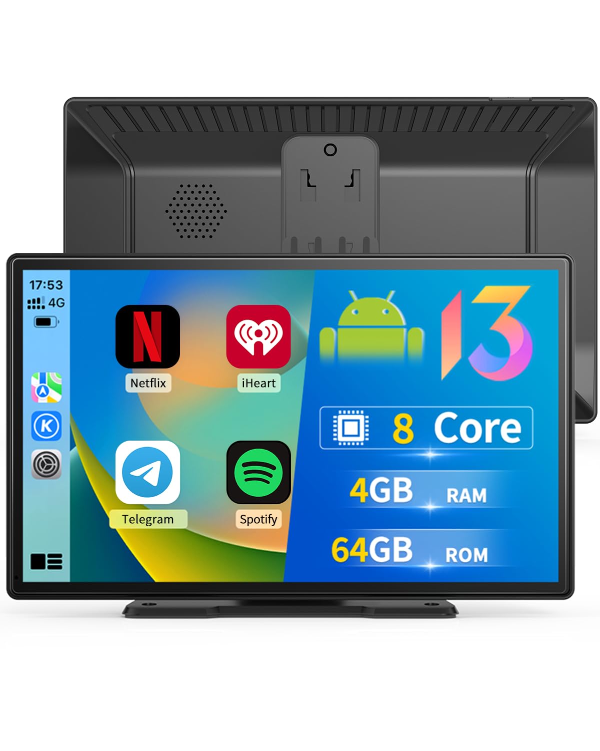 8 Core Android 13 4+64GB 9 pulgadas Android Auto inalámbrico