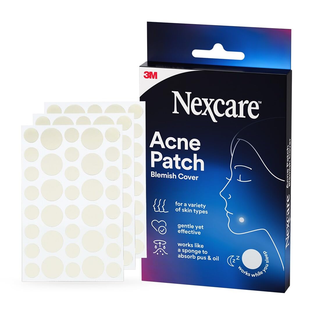 Nexcare Parches para acné, parches de espinillas para cara y