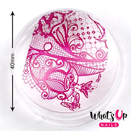 Whats Up Nails - Sello y raspador transparente ampliado para