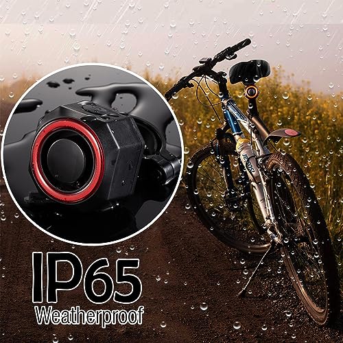 Alarma inteligente antirrobo para bicicleta con luz trasera