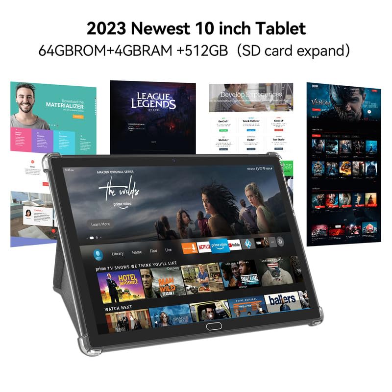 Tablet 2024 Último, tabletas 2 en 1 de 10 pulgadas, Android