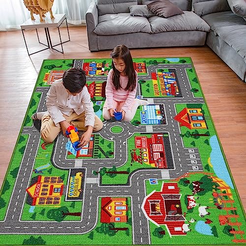 Alfombra de juego para niños, alfombra de 59 x 39.4 pulgadas