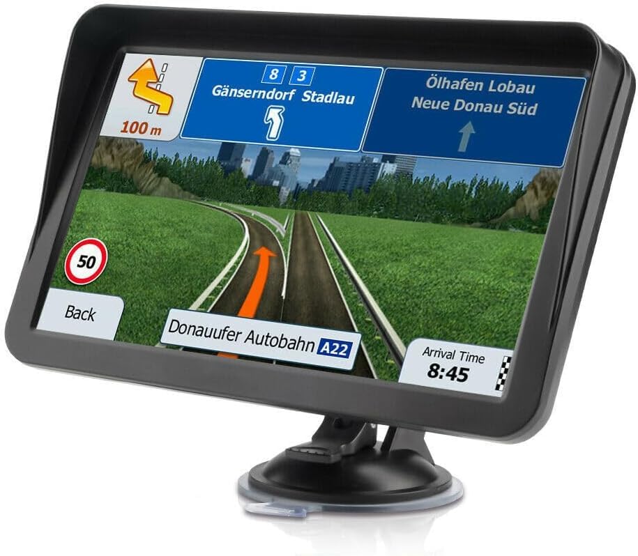 Navegador GPS para coche, camión, RV, pantalla táctil de 9 p