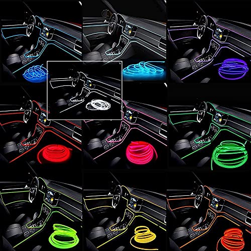 Cable electroluminiscente de 9.84 pies con controlador USB d