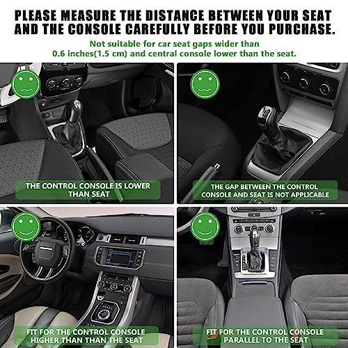 Car Side Seat Gap Filler, 2 Pack Multifunctional Car Seat Or
