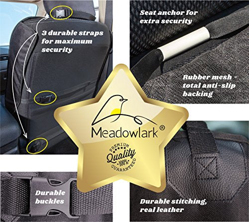 Meadowlark Funda de asiento de coche para perro para asiento