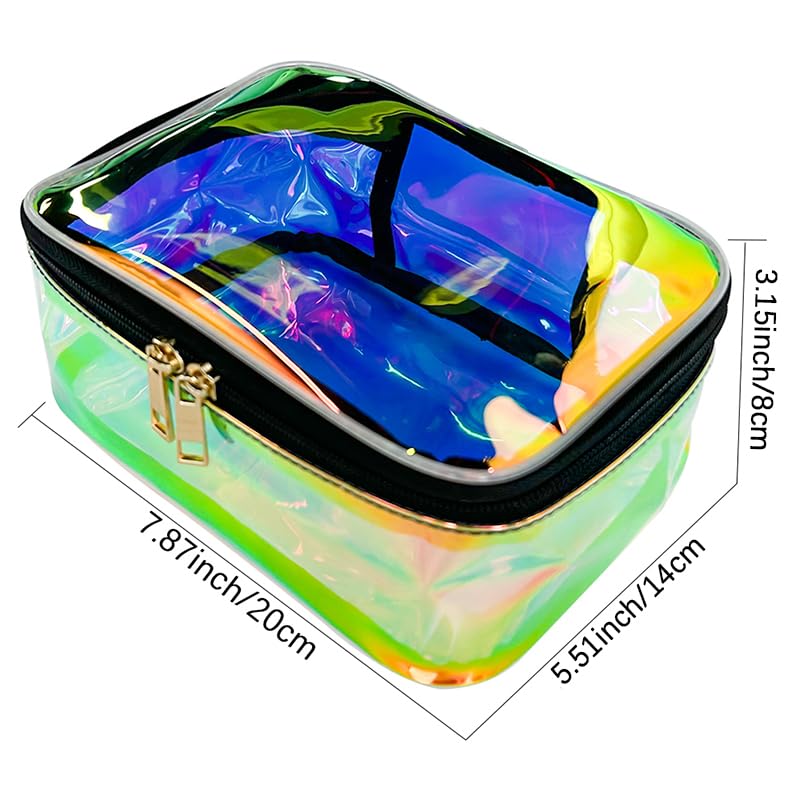 Bolsas de maquillaje holográficas a granel, bolsa de almacen