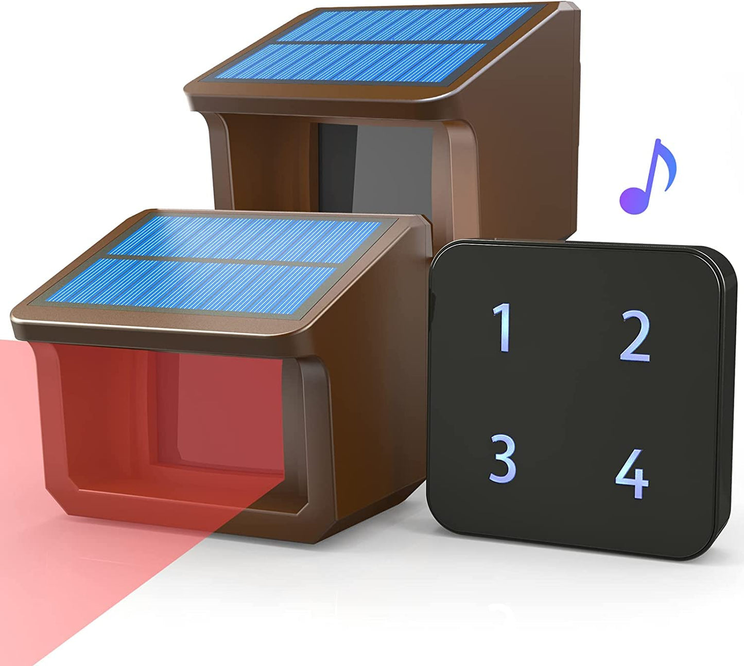Alarma de entrada - Sistema de alarma solar HTZSAFE de 1/2 m