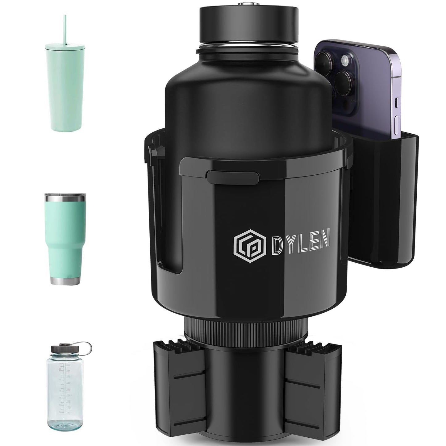 DYLEN Expansor de portavasos de automóvil, adaptador extenso