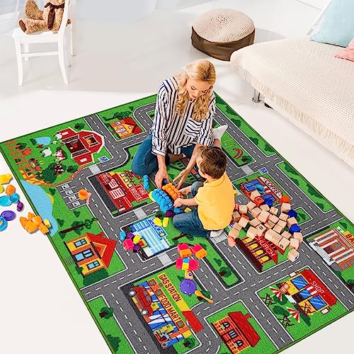 Alfombra de juego para niños, alfombra de 59 x 39.4 pulgadas
