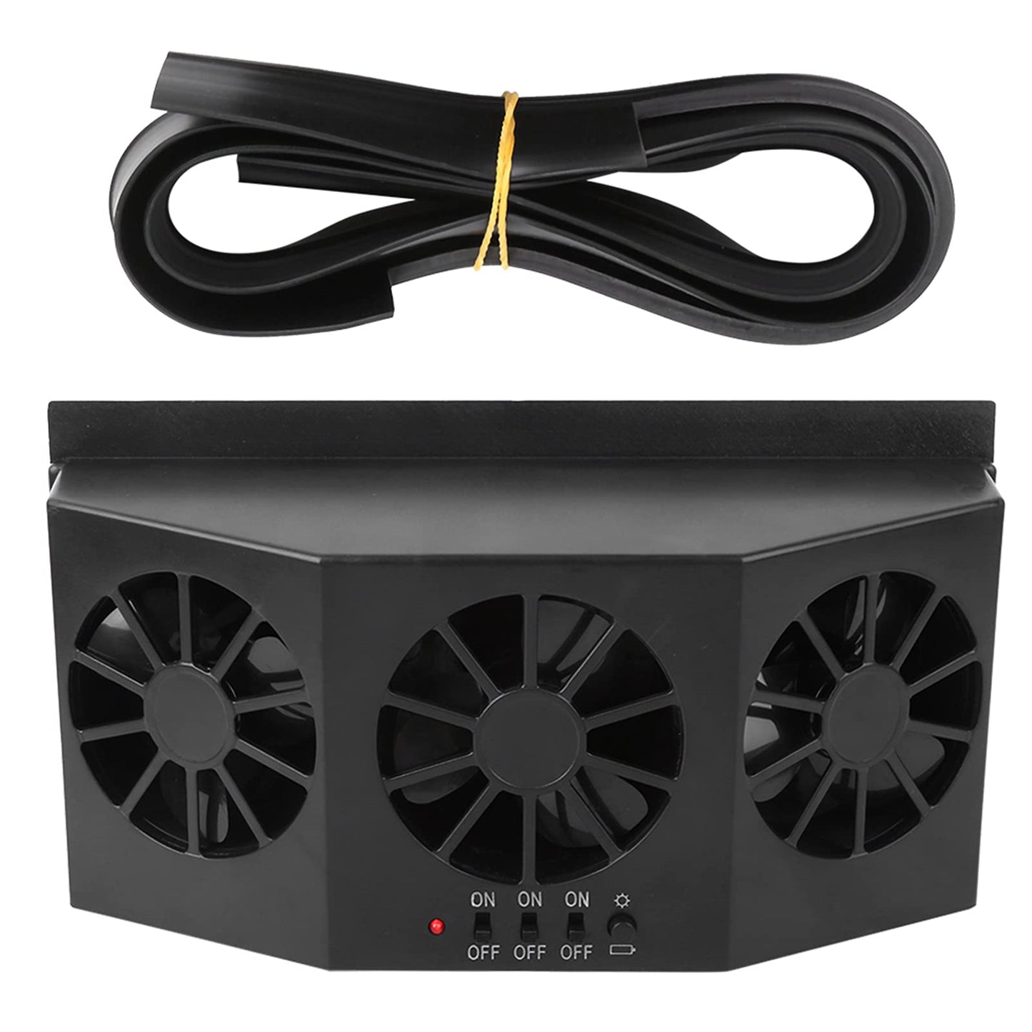 Ventilador de coche de energía solar, ventiladores de ventan