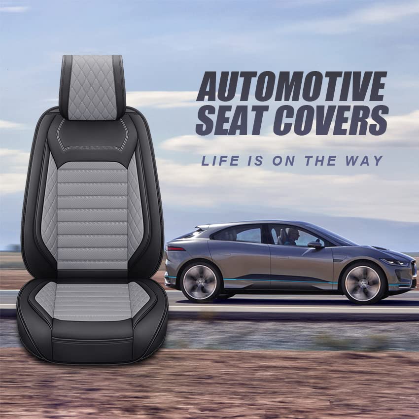 Aierxuan - 2 fundas de asiento delantero, universales, para