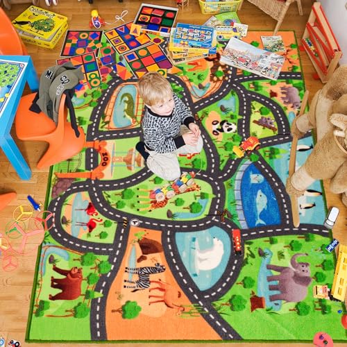 Alfombra de juegos para niños, 31.4 x 47 pulgadas, alfombra