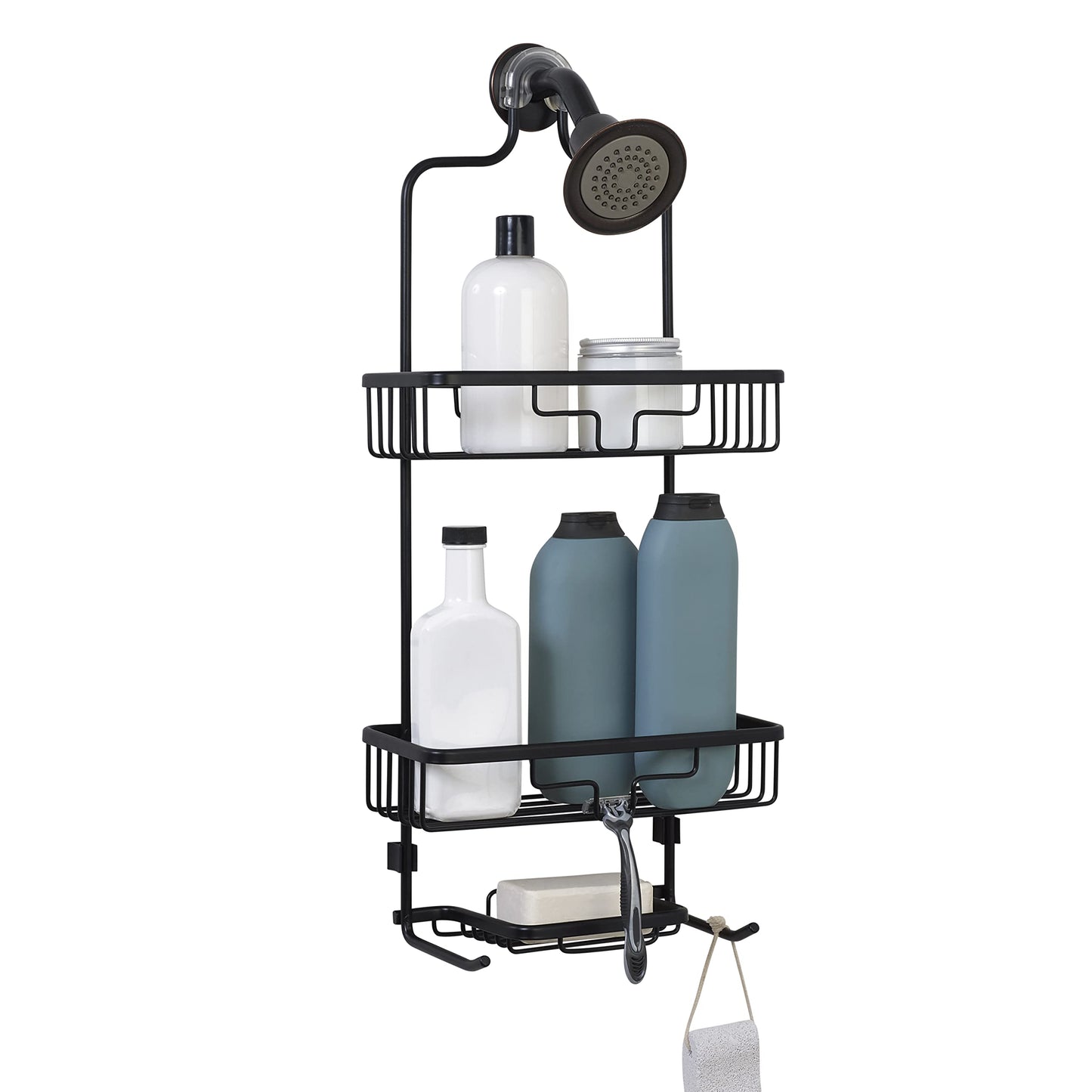 Zenna Home Organizador de baño colgante a prueba de óxido, e