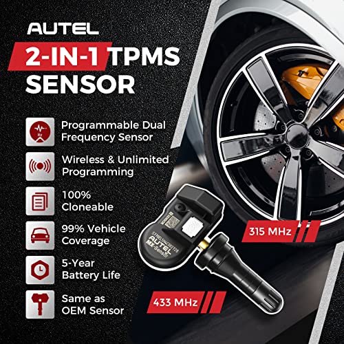 Autel TPMS Sensor 2 en 1 MX-Sensor 315 MHz + 433 MHz Press-i
