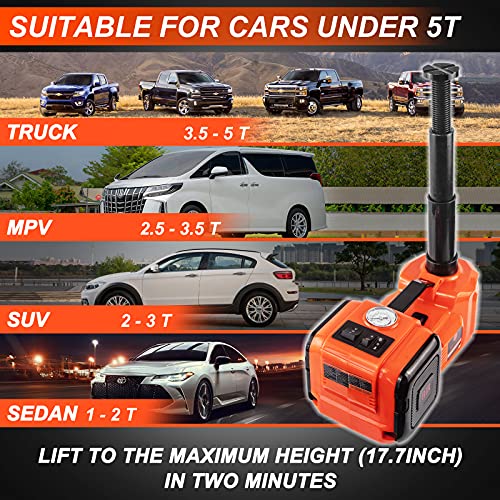 E-HEELP Kit de gato eléctrico para coche hidráulico de 5 ton