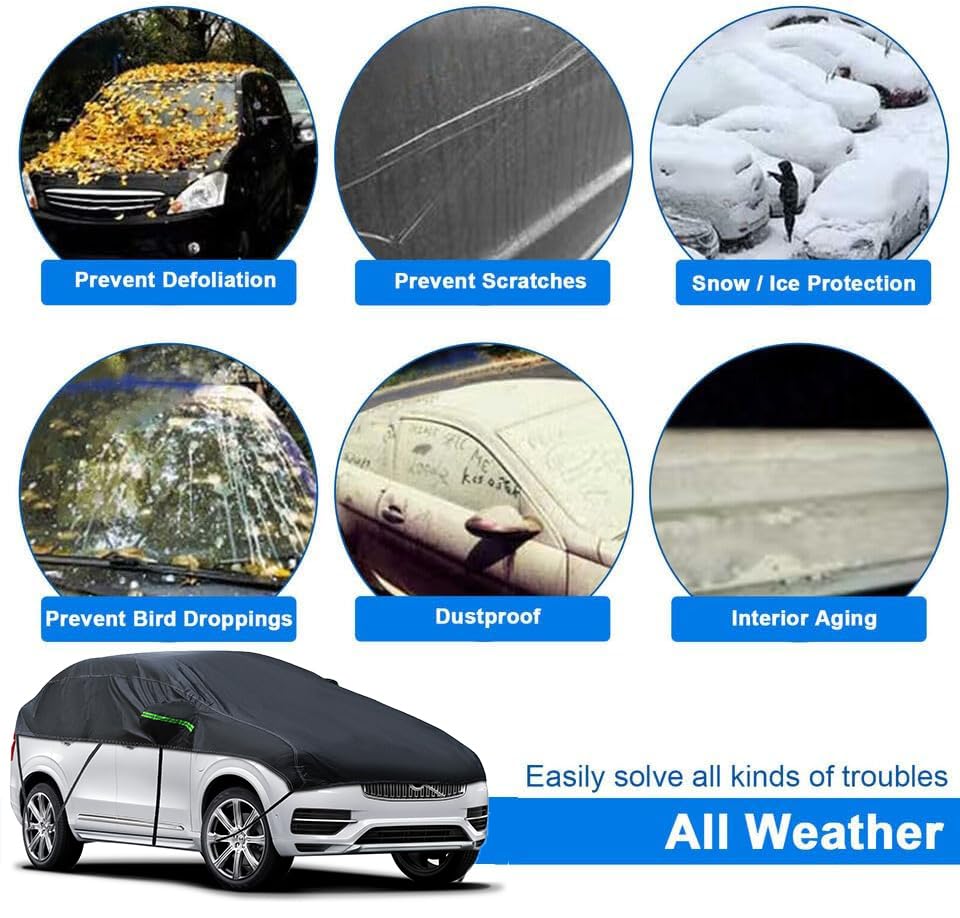 Cubierta universal para SUV MPVHalf Car impermeable para tod