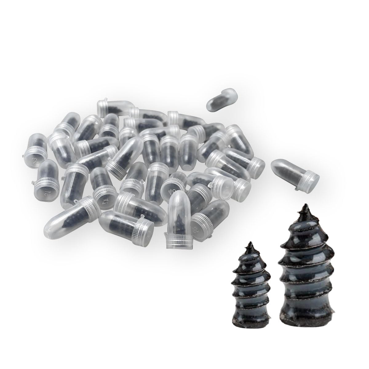 40 clavos de reparación de neumáticos, kit de uñas de goma p