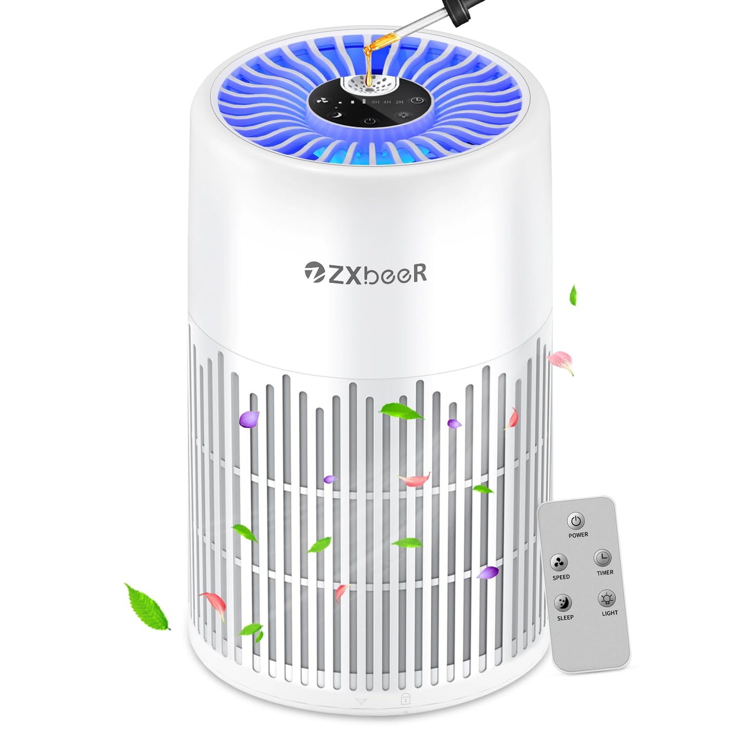 ZXBEER H13 Purificador de aire True HEPA con control remoto,