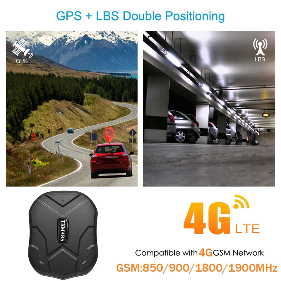 Rastreador GPS para vehículos 4G LTE GPS Tracker fuerte imán