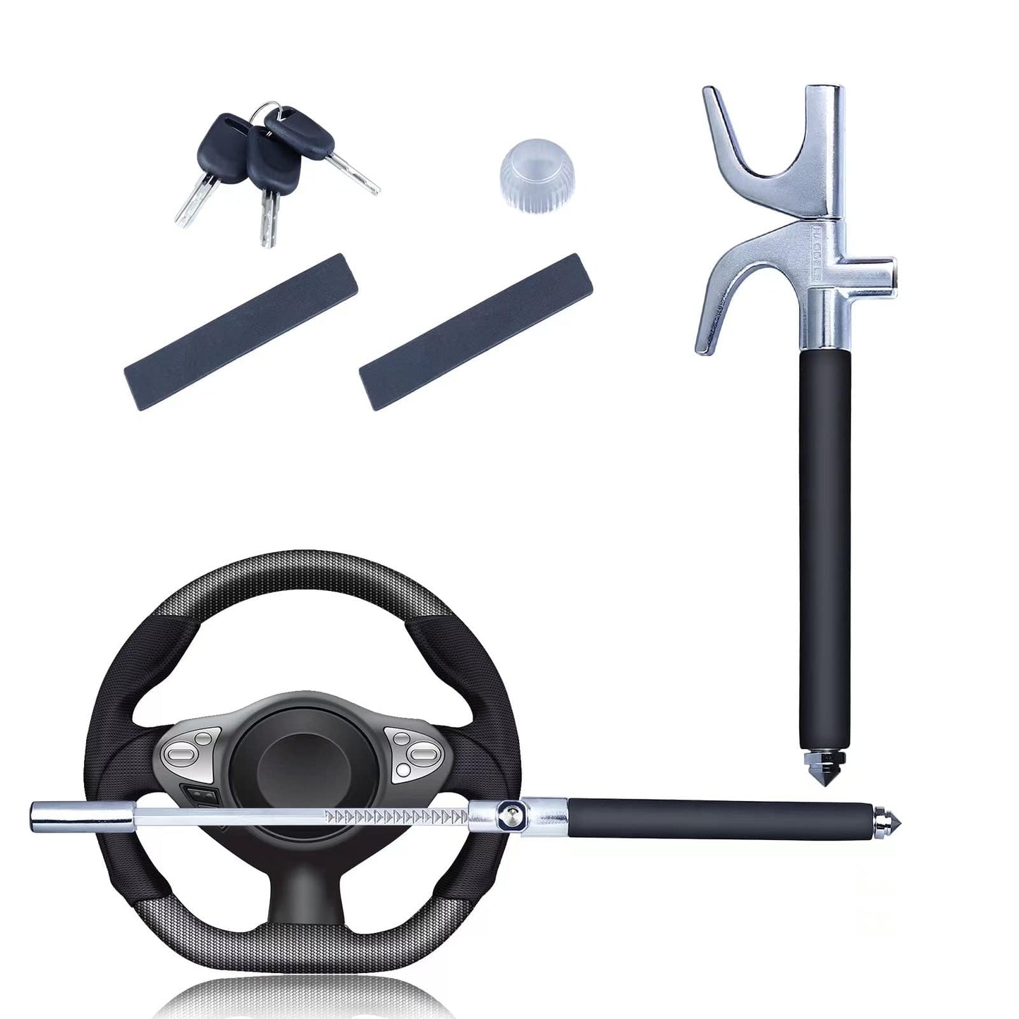 Cerradura antirrobo para volante, cerraduras retráctiles, di