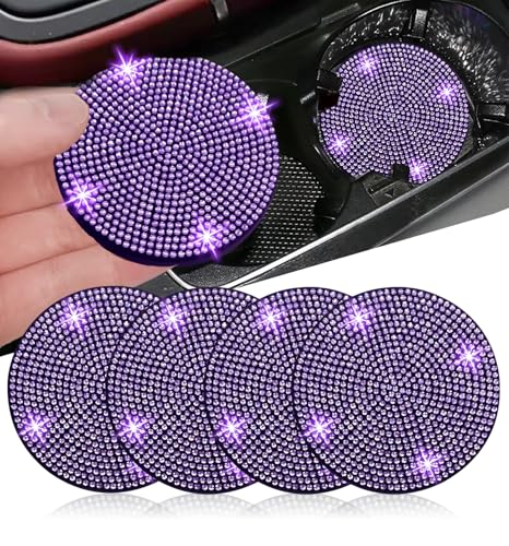 NBTEPEM 4 posavasos para automóvil, 2.75 pulgadas, antidesli