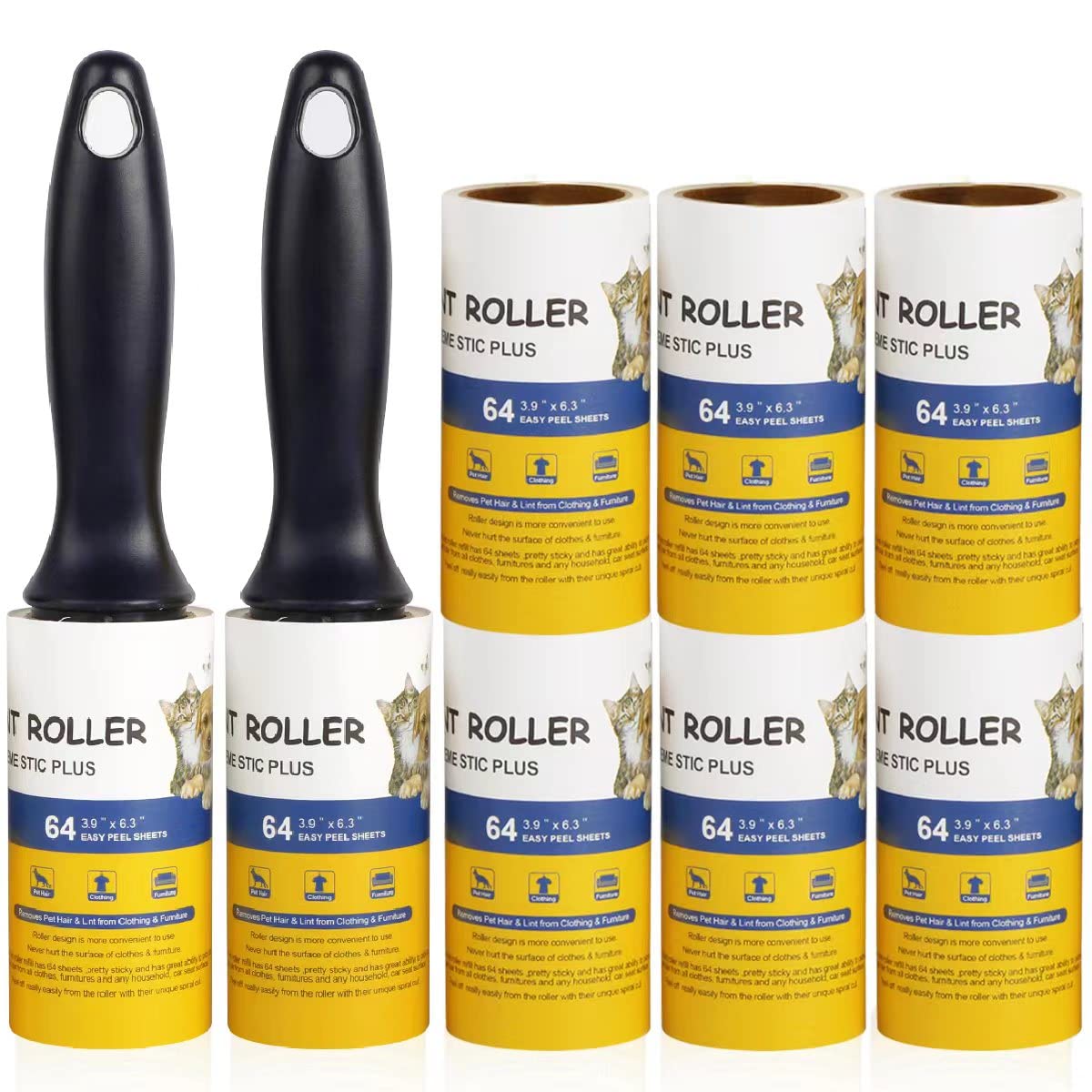 WulaWindy Rodillo removedor de pelusas para mascotas, extra