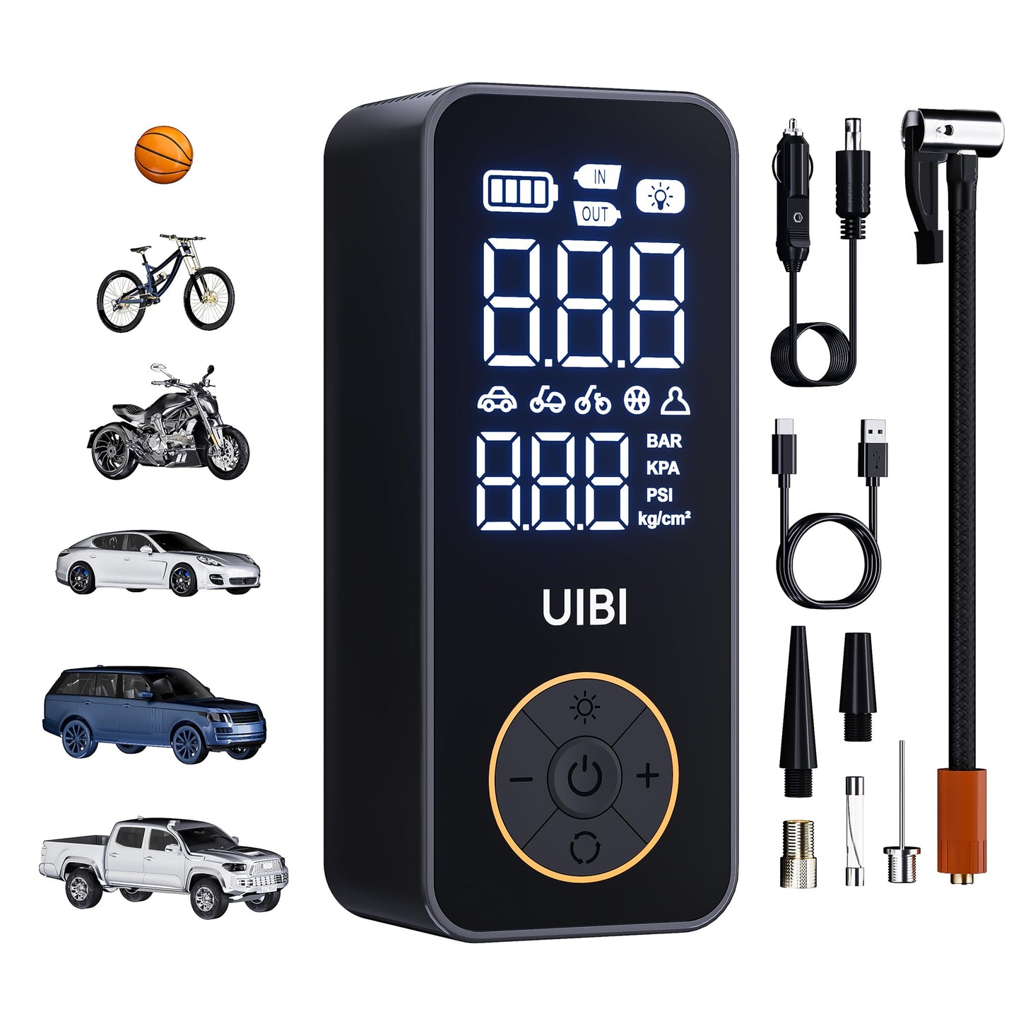 Travel Essentials - Inflador de neumáticos, compresor de air