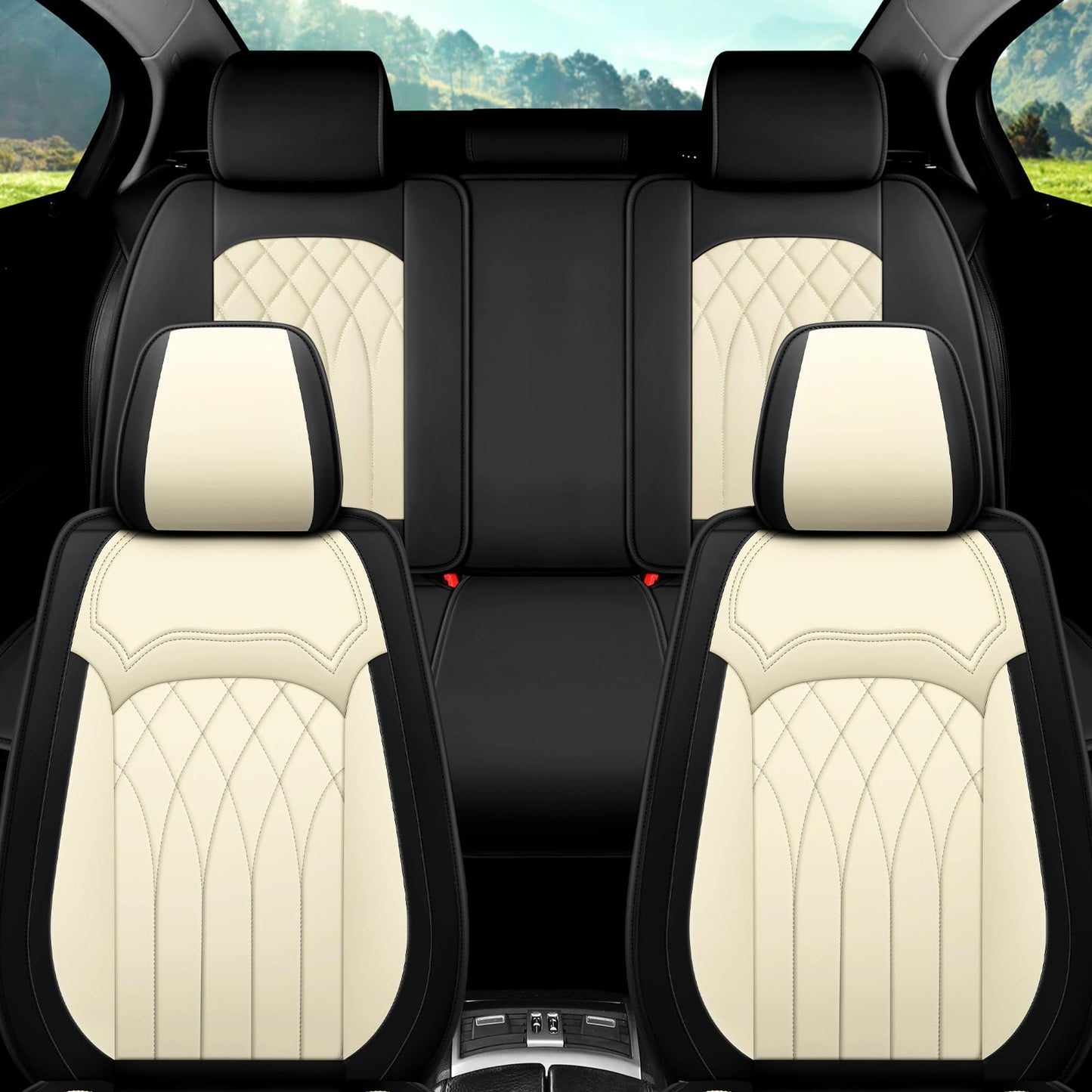 Juego completo de fundas de asiento de automóvil, 5 fundas d