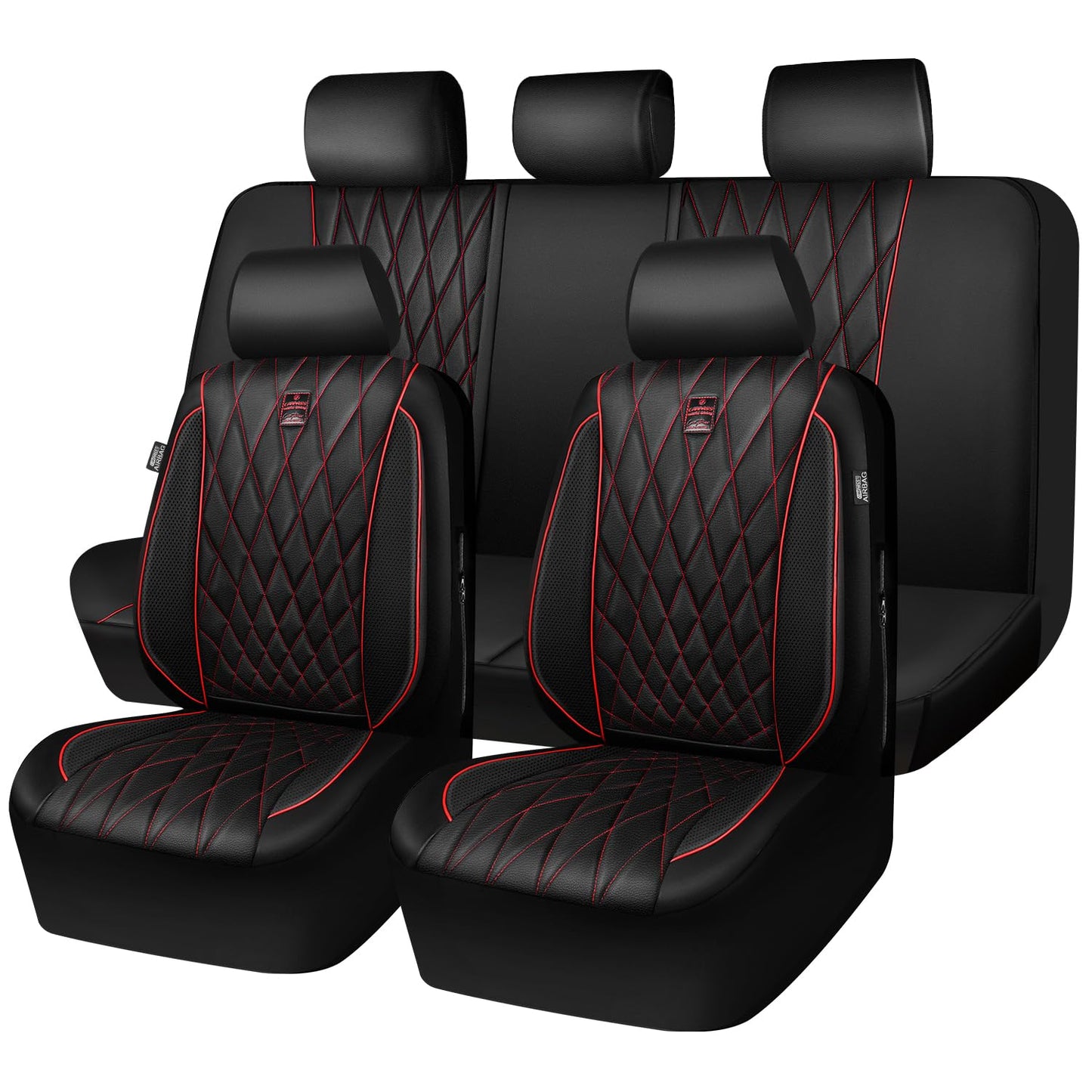 CAR PASS Piping - Juego completo de fundas de asiento de cue