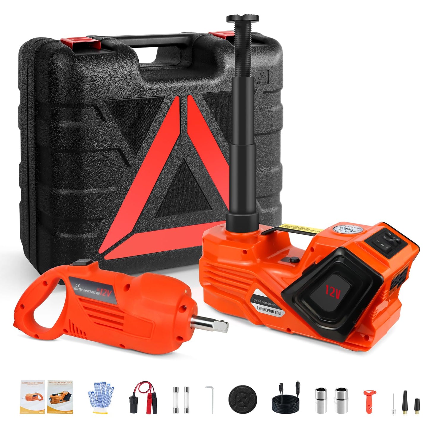 ZAISHANG - Kit de gato eléctrico para automóvil de 5 tonelad