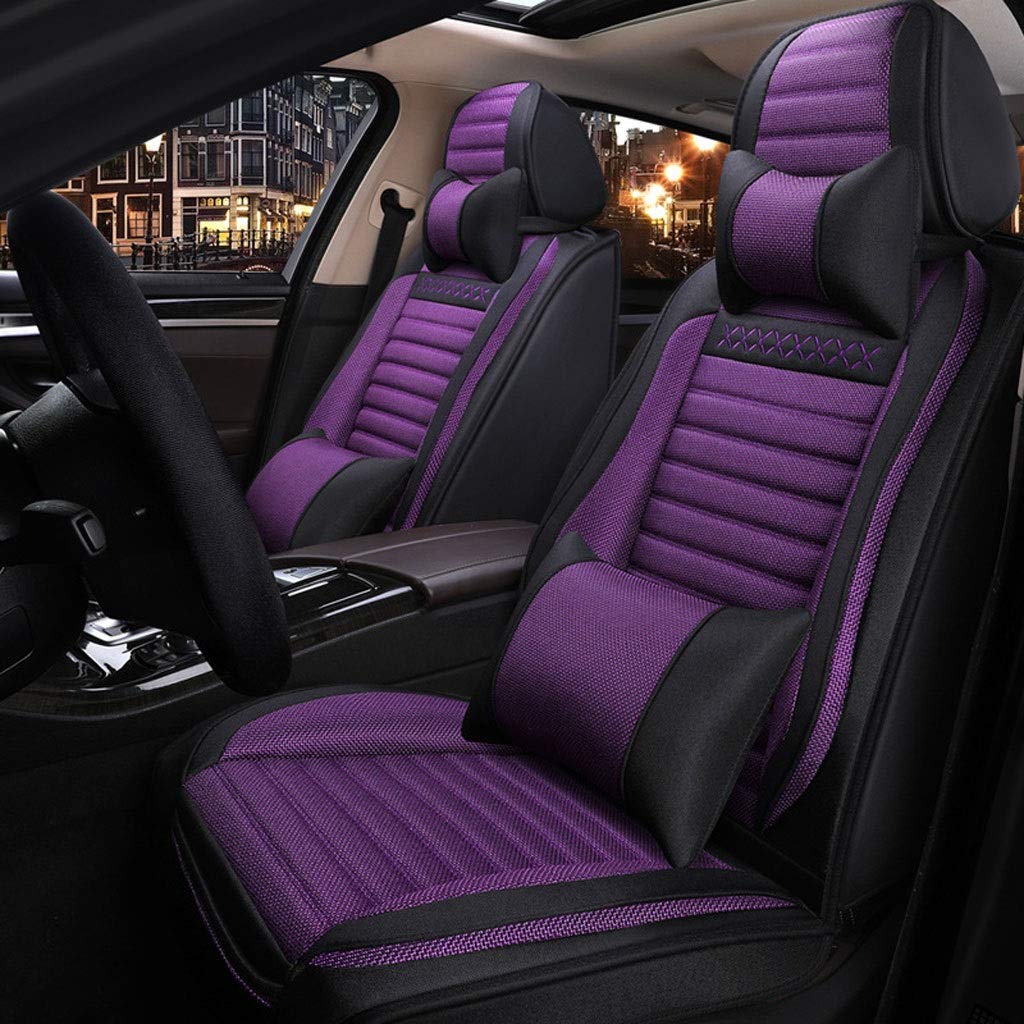 Juego completo de fundas de asiento de automóvil, 5 asientos
