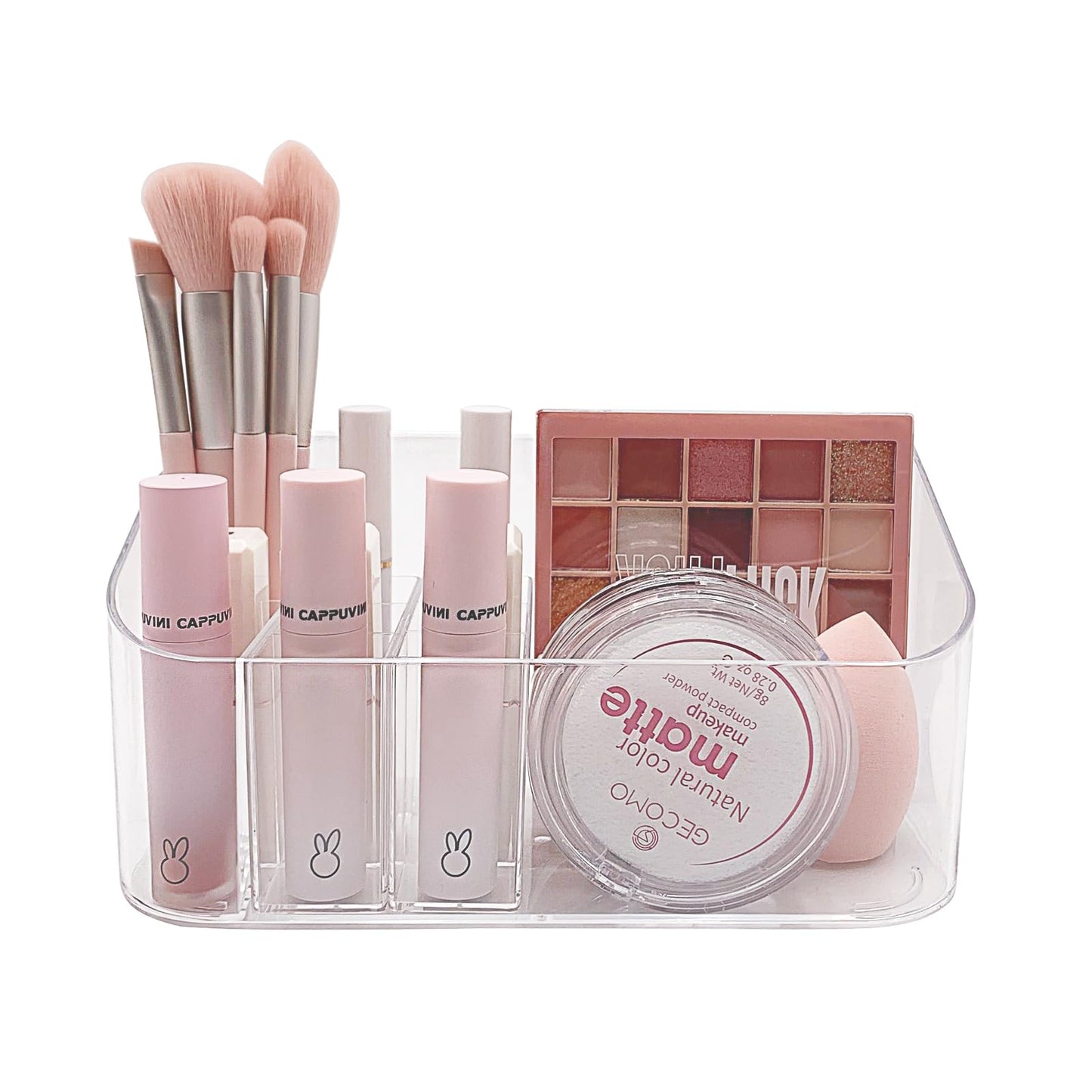 SUNFICON Bandeja de maquillaje, organizador de cosméticos, v