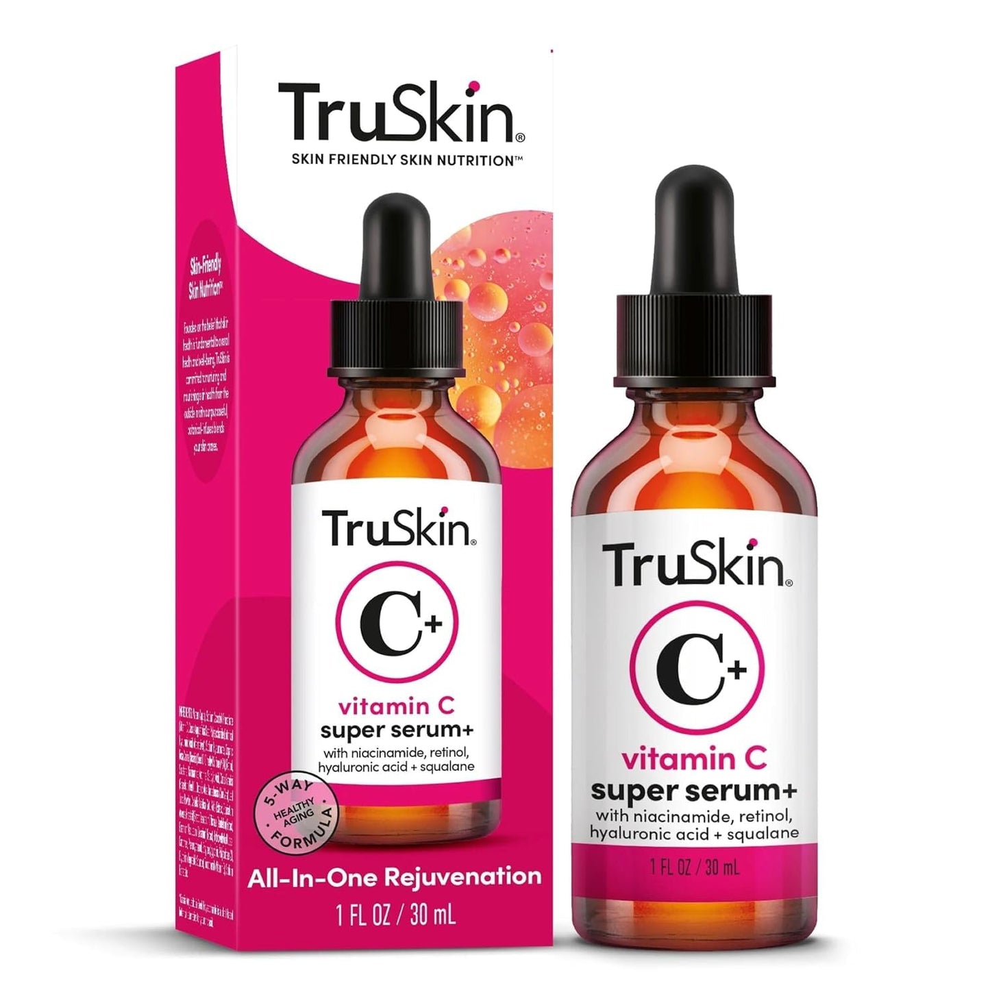 TruSkin Vitamin C-Plus Super Serum - Suero facial antiarruga