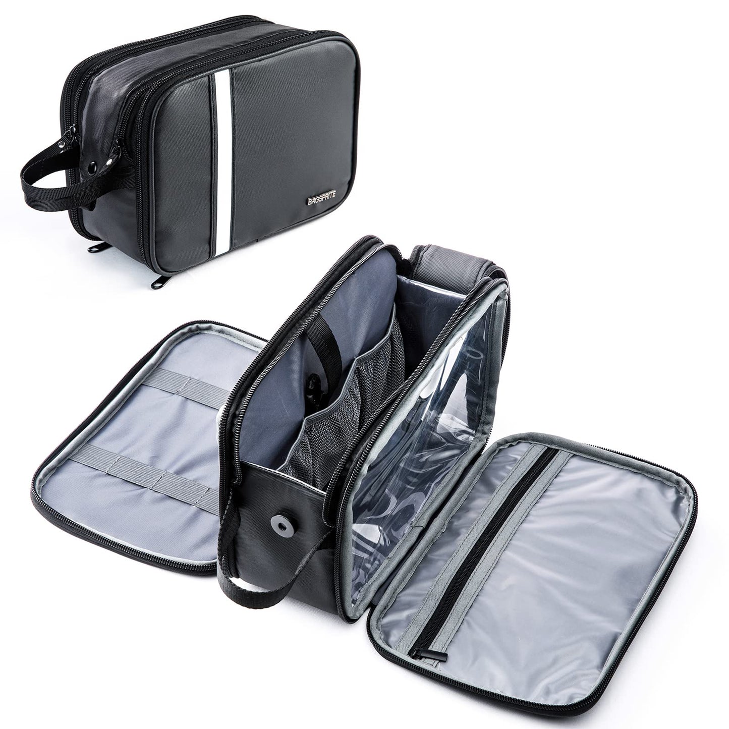 BAGSPRITE Bolsa de aseo para hombres, bolsa de viaje para mu