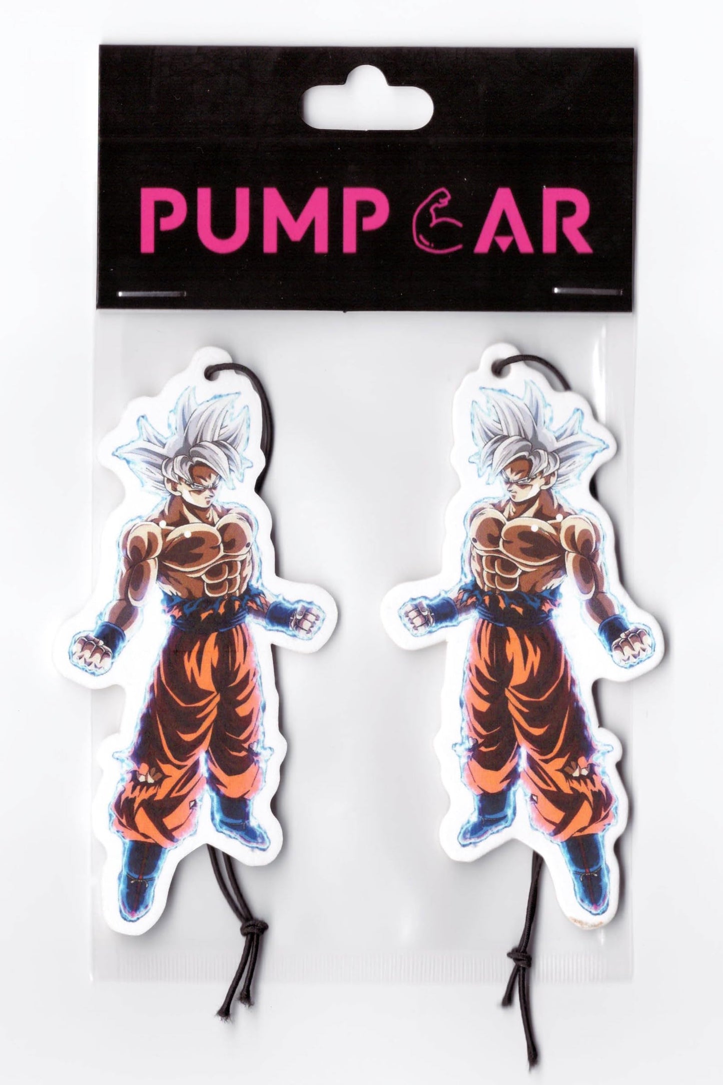 PumpCar Ambientador de coche de 2 piezas Goku Ultra Instinct
