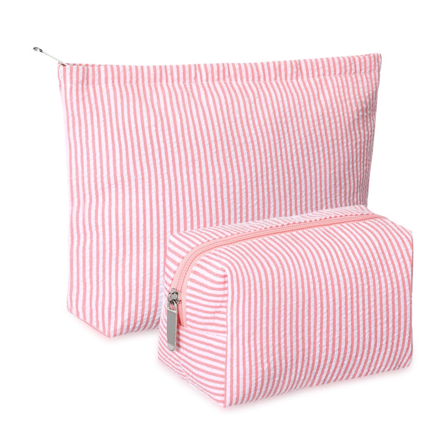 Juego de 2 bolsas de maquillaje para mujer, bolsa de cosméti