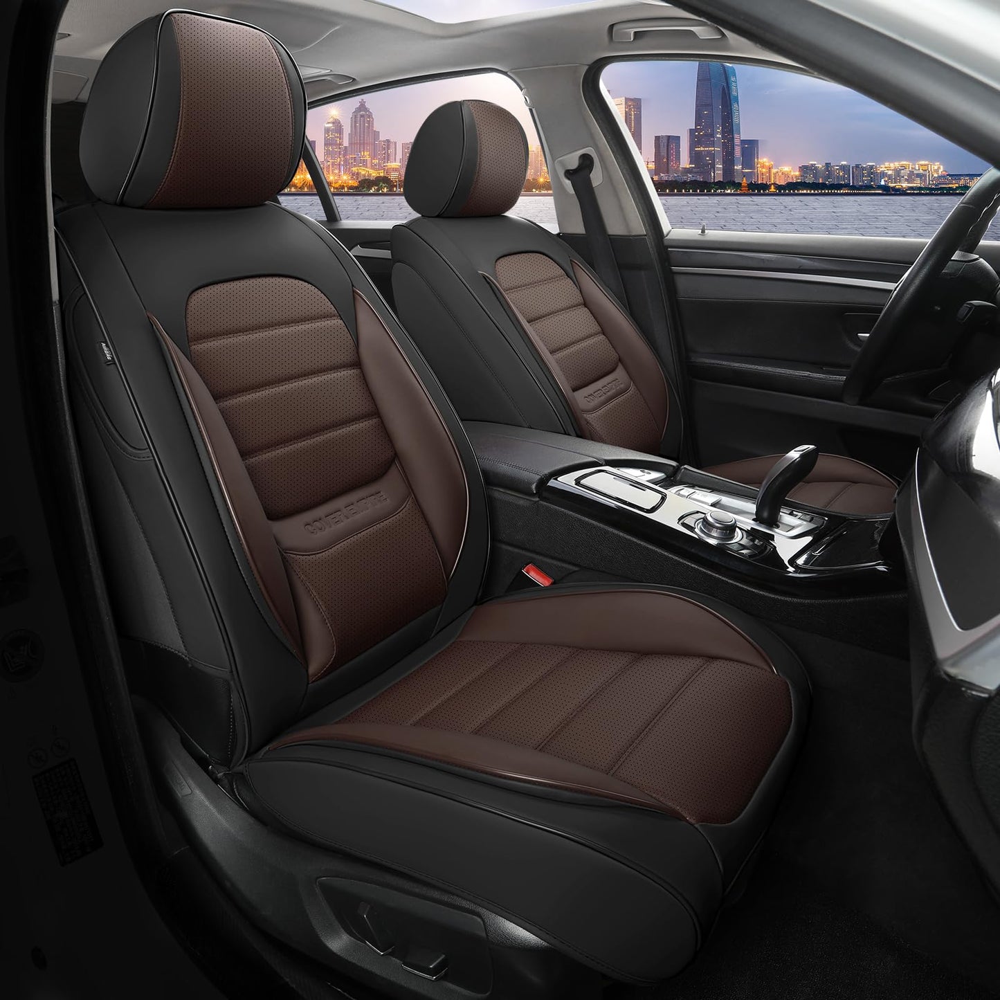 Fundas de asiento delantero de automóvil, 2 fundas universal