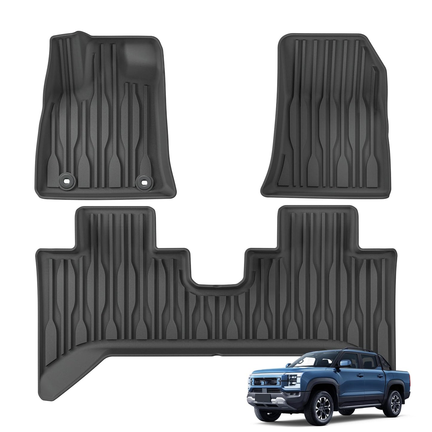 SMABEE Alfombrillas de suelo para BYD Shark 2025 2024 TPE pa