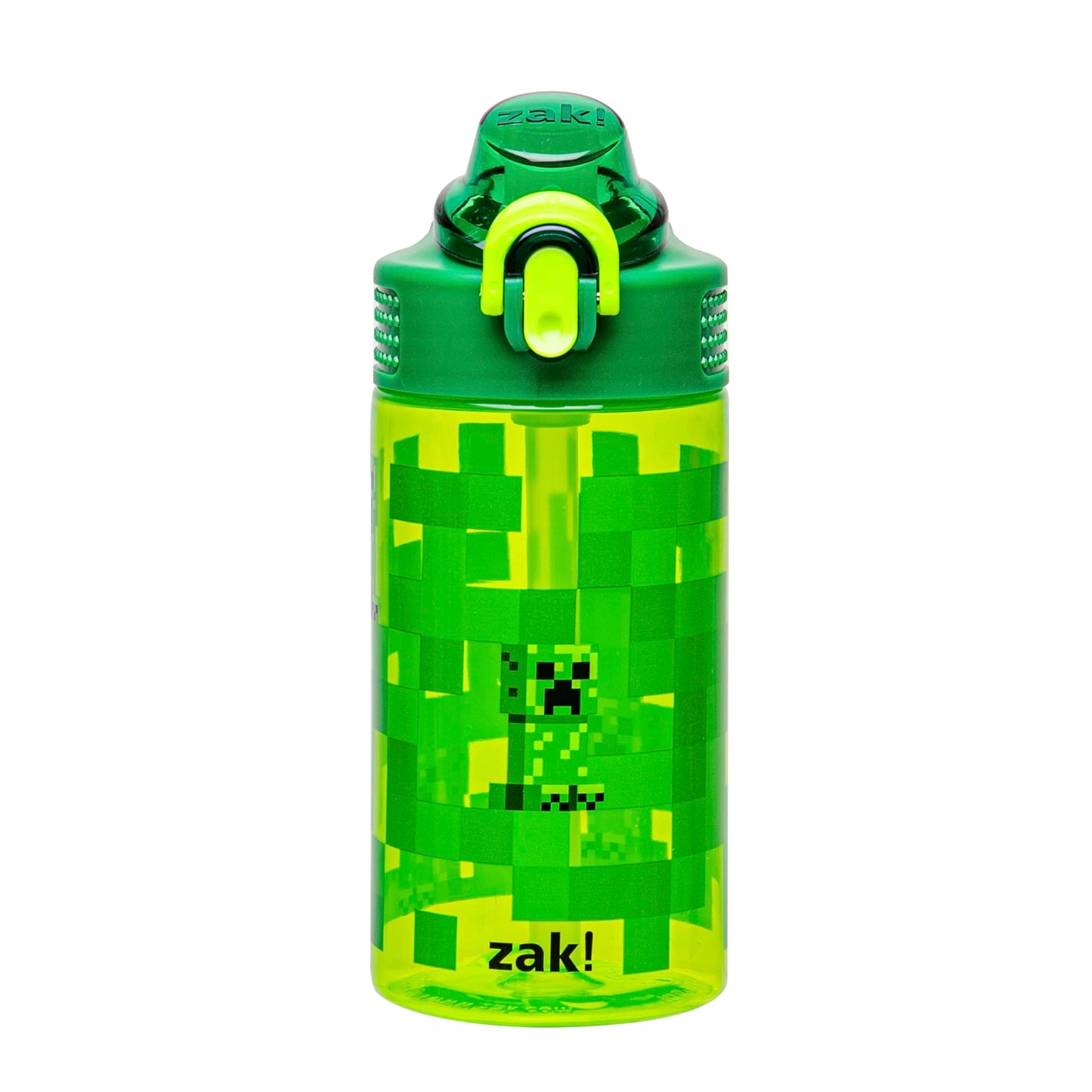 Zak Designs Botella de agua con diseño de Minecraft, de plás