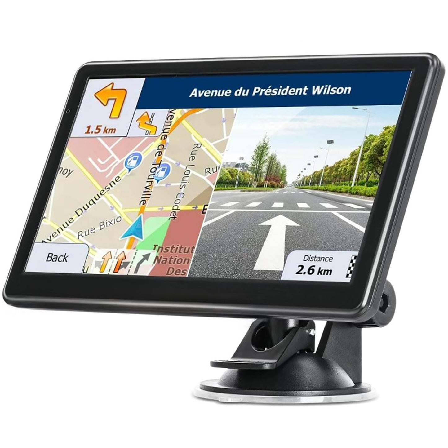 Navegador GPS para coche, camión, RV, pantalla táctil de 7 p