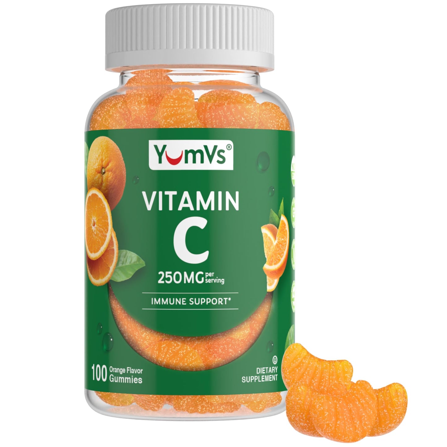 YumVs - Gomitas de vitamina C para adultos, 250 mg de gomita