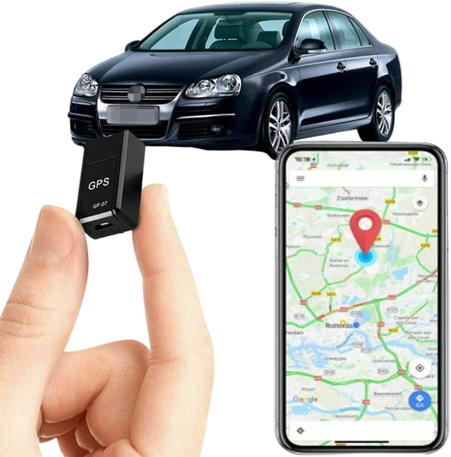 Rastreador GPS para vehículos, Mini Localizador magnético GP