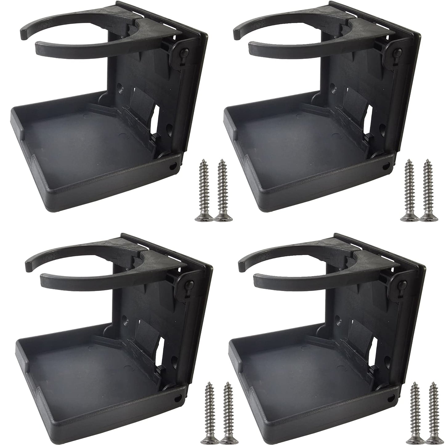 TIHOOD 4 soportes plegables ajustables para bebidas, portava