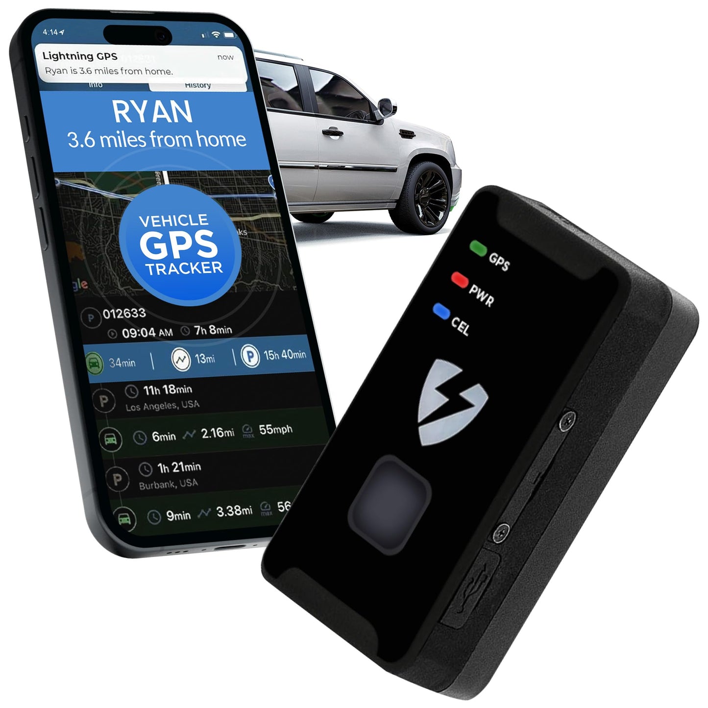 Lightning GPS GL300 GPS Tracker para vehículos - Seguimiento
