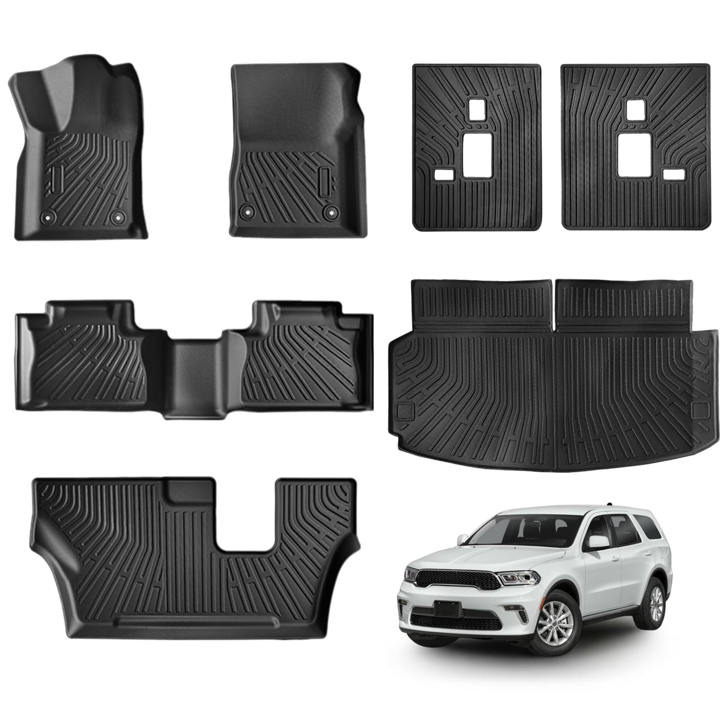 Juego de alfombrillas y forro de carga para Dodge Durango 20