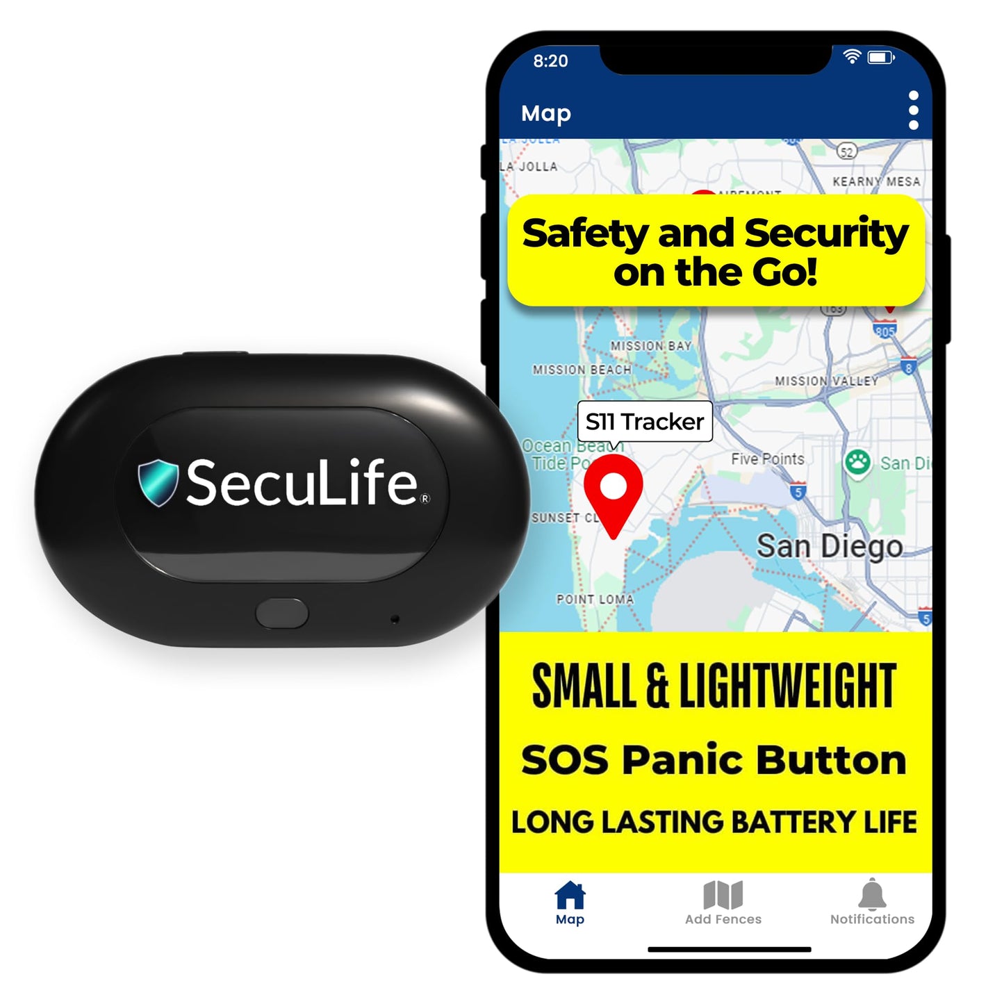 Seculife - Dispositivo de seguimiento GPS para vehículos, ni
