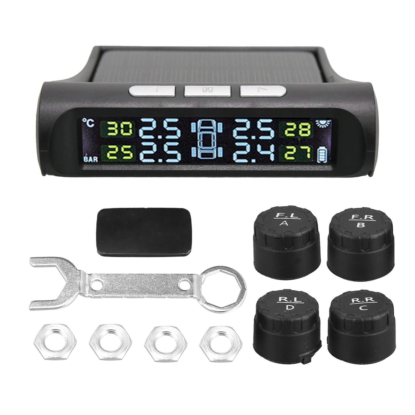 X AUTOHAUX Sistema de monitoreo de presión de neumáticos TPM